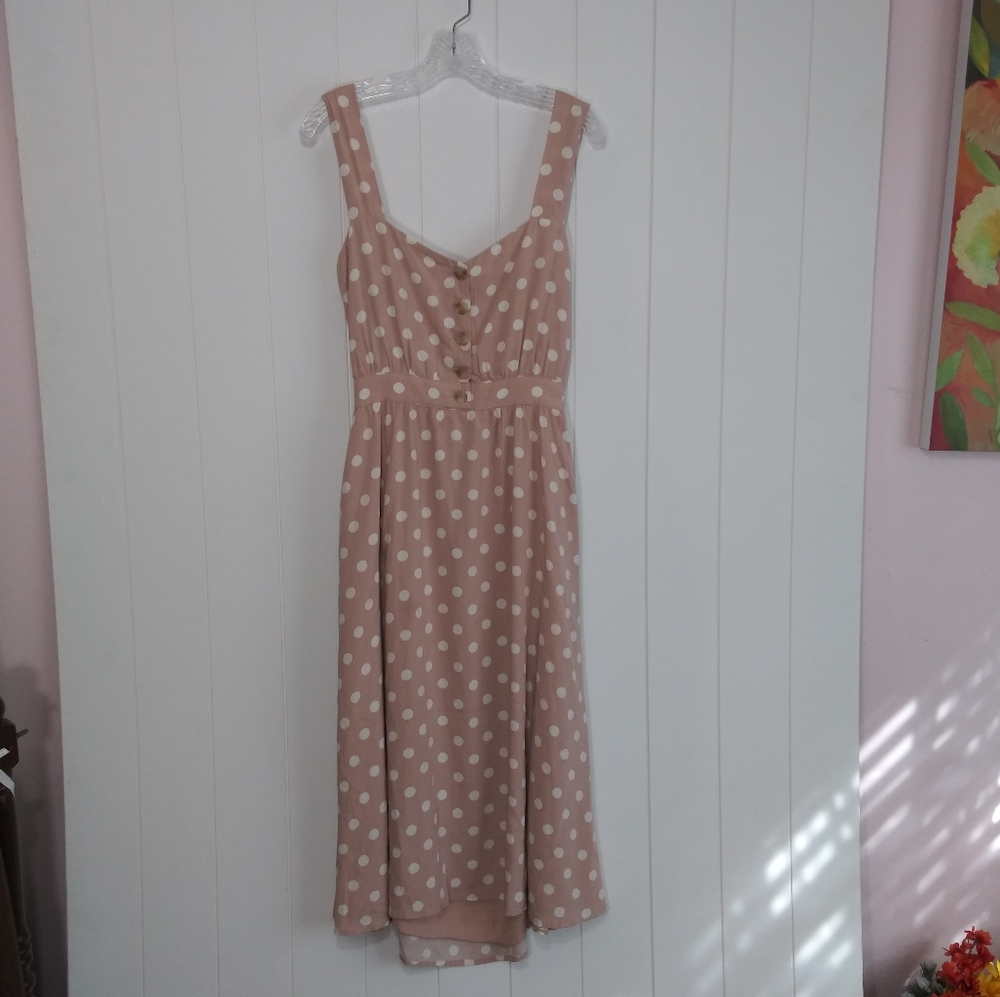 Reformation Lanai Polka Dot Midi Dress